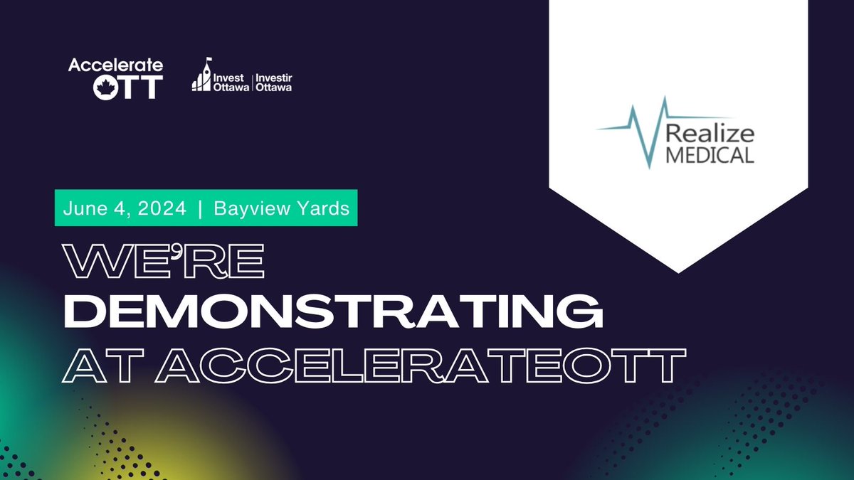 Realize Medical (@realizemedical) on Twitter photo We're excited to be exhibiting at #AccelerateOTT this Tuesday, June 4th, at <a href="/Invest_Ottawa/">Invest Ottawa</a>! Come visit our booth if you'd like try our FDA-cleared surgical planning platform, #Elucis. Hope to see you there! We're excited to be exhibiting at #AccelerateOTT this Tuesday, June 4th, at <a href="/Invest_Ottawa/">Invest Ottawa</a>! Come visit our booth if you'd like try our FDA-cleared surgical planning platform, #Elucis. Hope to see you there!