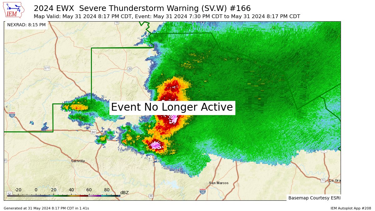EWX cancels Severe Thunderstorm Warning for Blanco, Burnet, Llano, Travis [TX] mesonet.agron.iastate.edu/vtec/f/2024-O-…