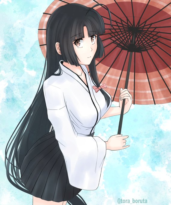 「holding oil-paper umbrella」 illustration images(Latest)