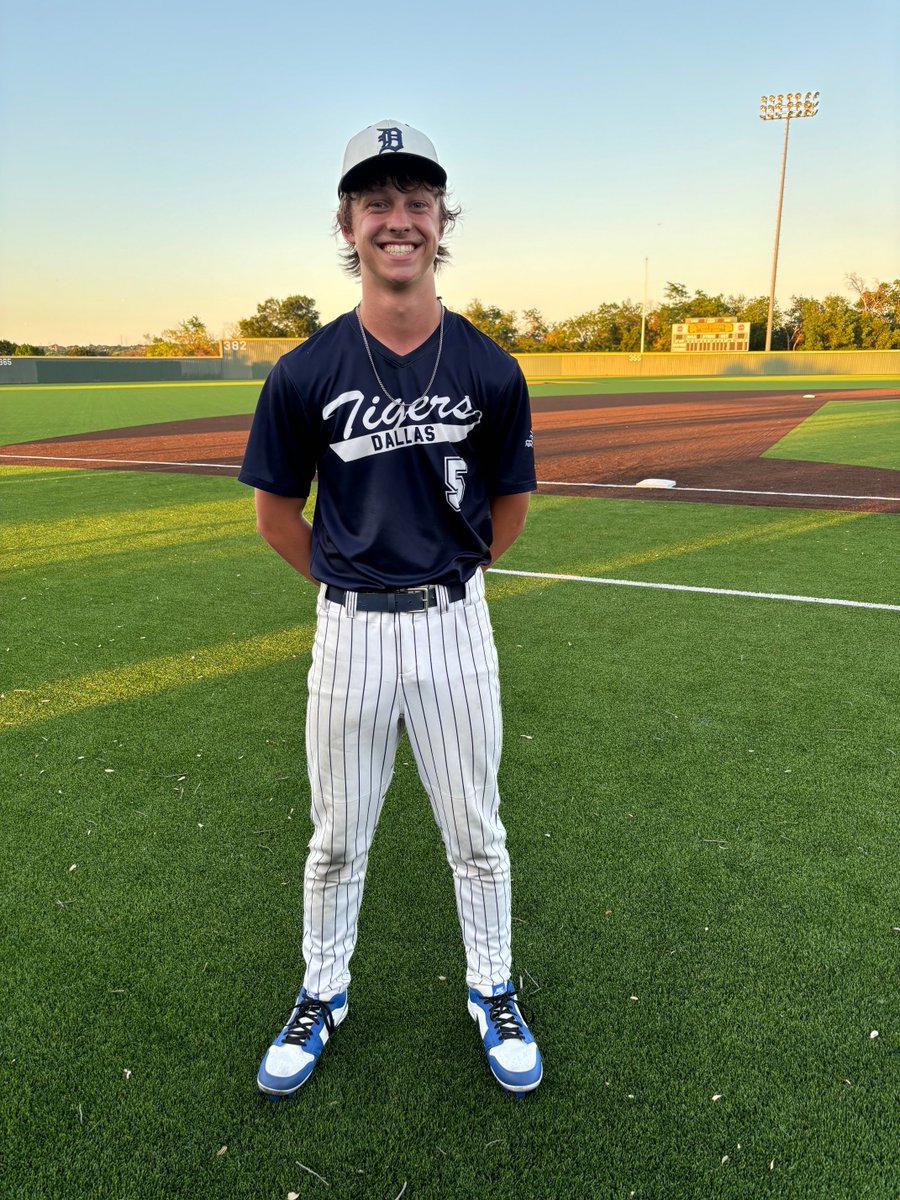 ✭Five Tool Texas✭ (@fivetooltexas) on Twitter photo F: <a href="/DTigerBaseball/">Dallas Tigers</a> Torres 10, McKinney Blues 1
PoG: <a href="/clendaniel_2/">cole clendaniel</a> 2-3, 2B, 2R
Pitcher: Paxton Bigner 5 IP, 2K, H, R F: <a href="/DTigerBaseball/">Dallas Tigers</a> Torres 10, McKinney Blues 1
PoG: <a href="/clendaniel_2/">cole clendaniel</a> 2-3, 2B, 2R
Pitcher: Paxton Bigner 5 IP, 2K, H, R