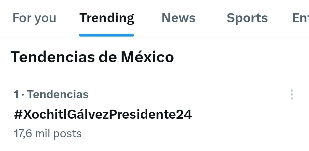 ¿ @porktendencia ? 1. #XochitlGálvezPresidente24 Porque será la primer Presidenta de México 🇲🇽