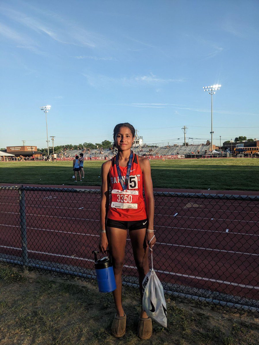 Congrats to freshman Amaya Afflick for winning the 400 hurdles at Group II Sectional Champs with a new school record and top 50 NJ time of 64.57! She moves on to Group II champs next week in long jump as well with her 5th place finish. WAY TO GO! <a href="/bengalpride67/">John Germano</a>
