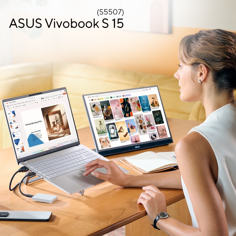 ASUSUSA's tweet photo. Stunning yet powerful. Equipped with the Snapdragon® X Elite Processor, the #ASUS #Vivobook S 15 guarantees a seamless experience in productivity, creativity, and entertainment, with up to 75 TOPS for unmatched AI performance.
#ASUSCopilotPlusPC #ASUSEVENT