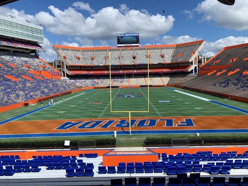 GATORS9606's tweet photo. The greatest 100 yards in all of #CollegeFootball known as #TheSwamp #OnlyGatorsgetoutalive #GatorsFootball #GatorNation https://t.co/qxUd4qDt5s