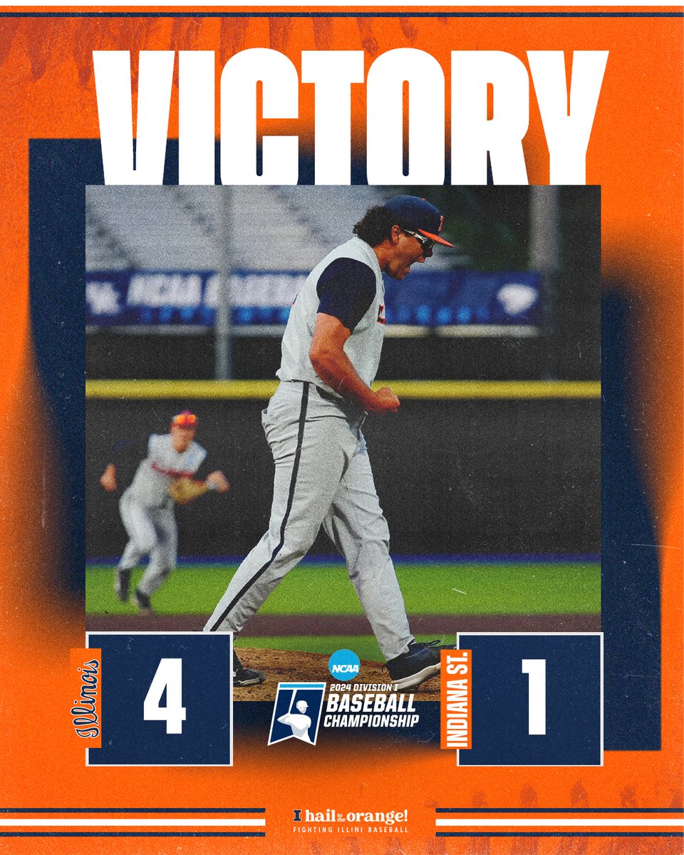 THAT'S AN ILLINOIS VICTORY!!! @Jcrowdz7 dominates on the mound as the #Illini begin their NCAA Tournament run with a win! #HTTO