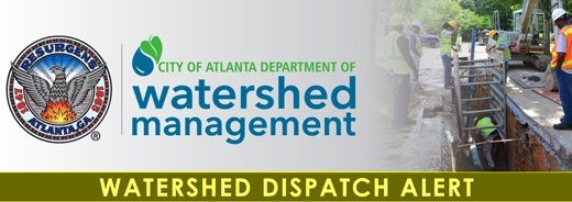 ATLWatershed's tweet photo. A potential water main break is being investigated near the intersection of W. Peachtree St. NW &amp; 11th St. NE.

It could result in a temporary disruption of water service for residents and businesses.

Additional updates will be provided as more information becomes available. https://t.co/RLAAcMvMQB