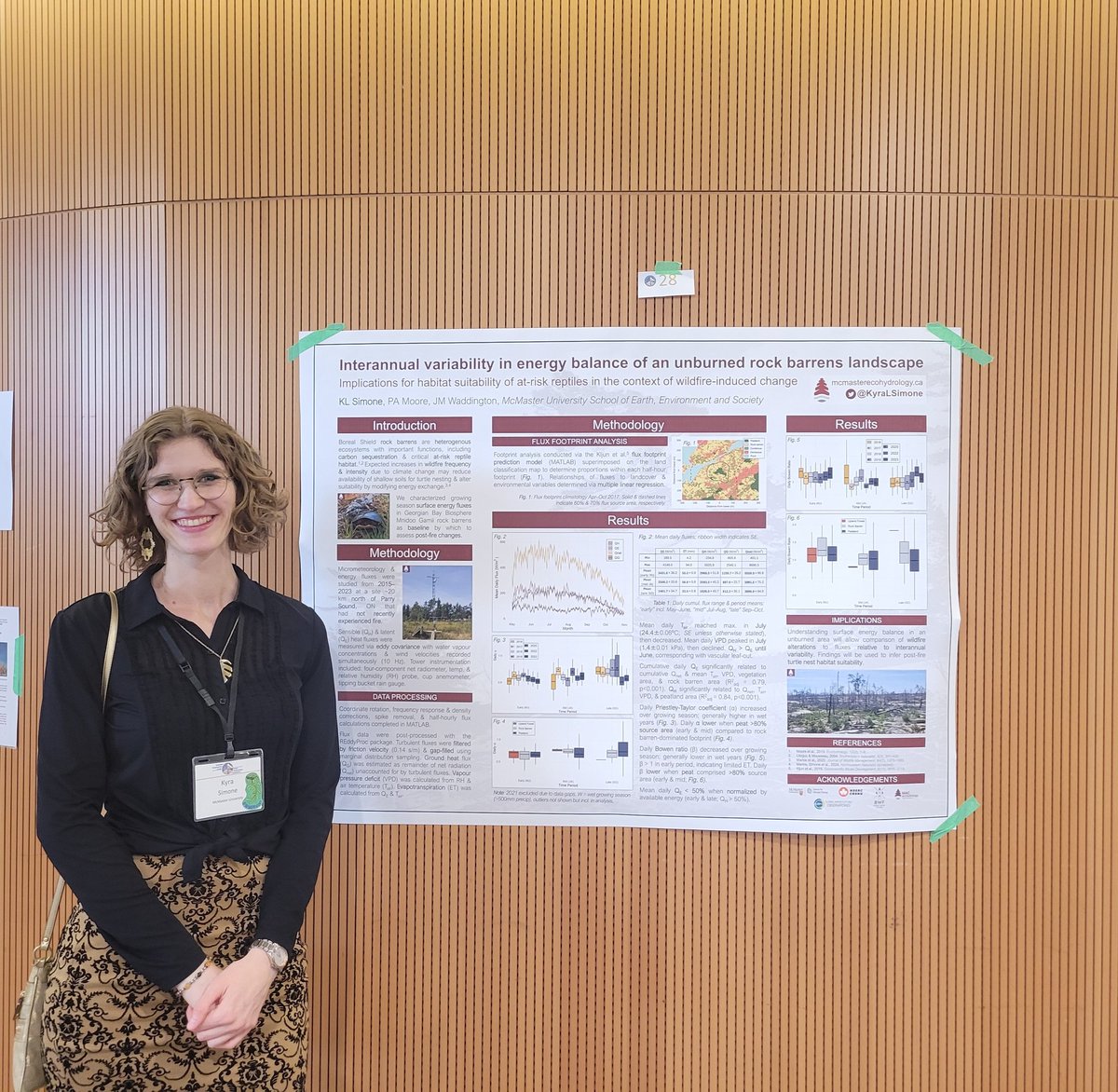Kyra Simone (@sciencewithkyra) on Twitter photo Had a great time at the <a href="/CGU_UGC/">CGU</a> conference! I presented part of my first PhD chapter on interannual variability of surface energy balance in unburned <a href="/GBayBiosphere/">Georgian Bay Biosphere</a> rock barrens - this will act as a baseline to compare energy fluxes in an area that experienced wildfire!🧵 Had a great time at the <a href="/CGU_UGC/">CGU</a> conference! I presented part of my first PhD chapter on interannual variability of surface energy balance in unburned <a href="/GBayBiosphere/">Georgian Bay Biosphere</a> rock barrens - this will act as a baseline to compare energy fluxes in an area that experienced wildfire!🧵