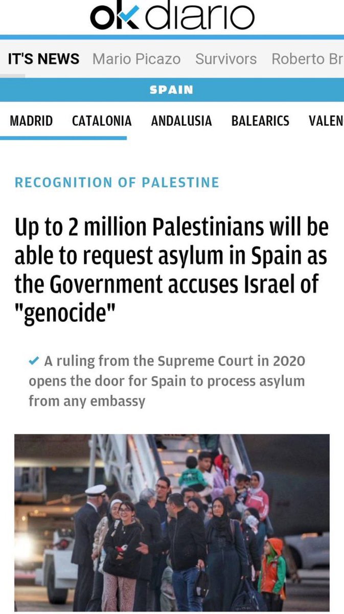 plexaleOK's tweet image. Españarabia

Así pues, 2 millones de palestinos adoctrinados desde su nacimiento pueden ahora trasladarse a España. Buena suerte allí, amigos.