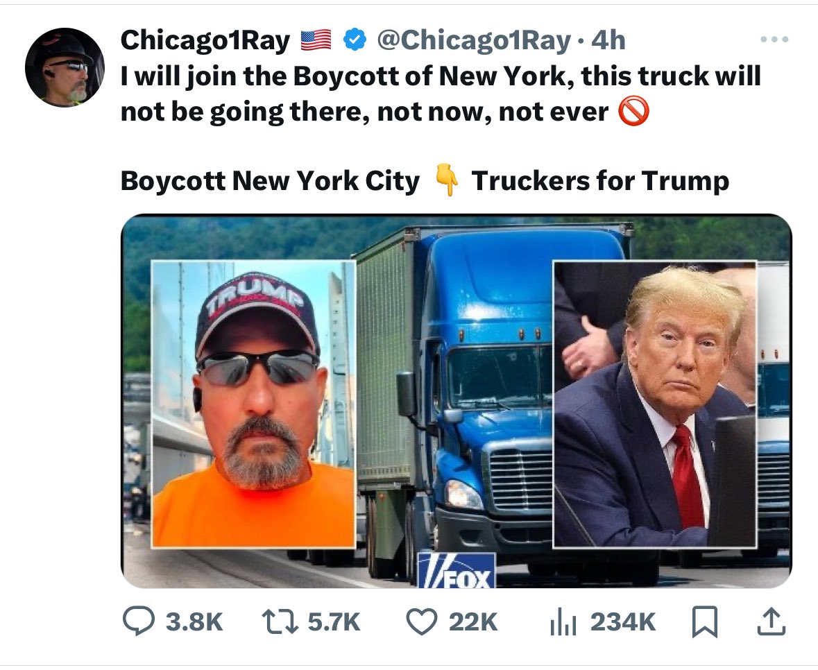TAKE TWO FOR THIS DUMMY. 🎬🎬🎬🎬#convoy #trump #trumplost #DonaldTrumpIsGuilty #magatears #NYC #delusional