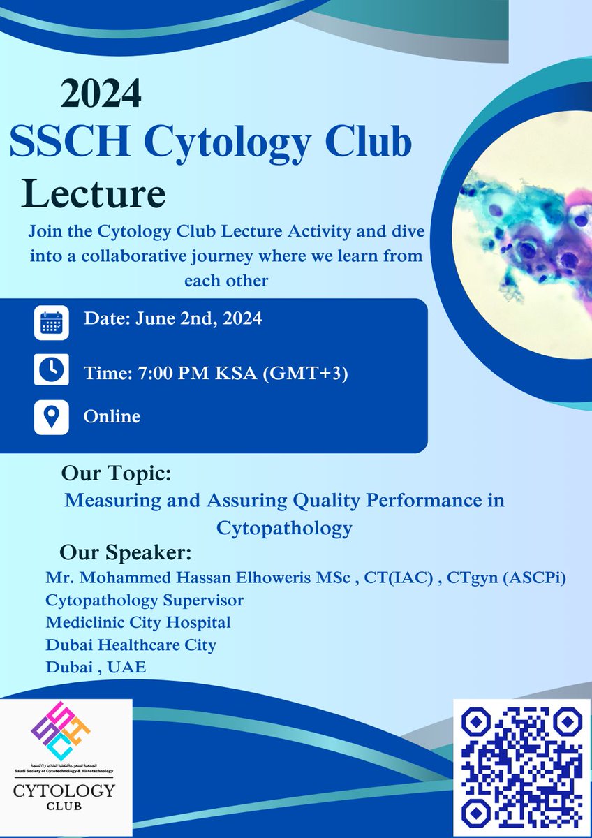 🔬 SSCH Cytology Club Lecture Series: Elevate Your Expertise! 🔬

Join us for a deep dive into the world of cytopathology and quality assurance. Enhance your skills, connect with experts, and stay at the forefront of medical science with our lecture series.