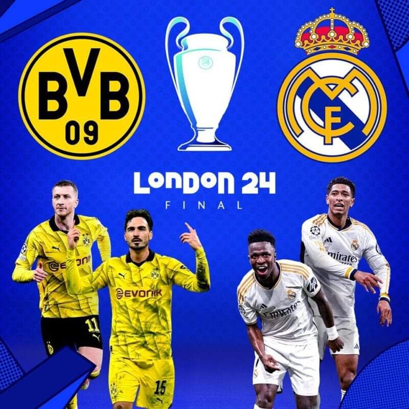 En Pleine Lucarne (@enpleinelucarne) on Twitter photo Real Madrid / Dortmund sur TF1 en finale de LDC ce samedi à 21h.
Commentaires : <a href="/gregmargotton/">Grégoire Margotton</a> et <a href="/BixeLizarazu/">Bixente Lizarazu</a>
Bord terrain : <a href="/SaberDesfa/">Saber Desfarges</a> Real Madrid / Dortmund sur TF1 en finale de LDC ce samedi à 21h.
Commentaires : <a href="/gregmargotton/">Grégoire Margotton</a> et <a href="/BixeLizarazu/">Bixente Lizarazu</a>
Bord terrain : <a href="/SaberDesfa/">Saber Desfarges</a>