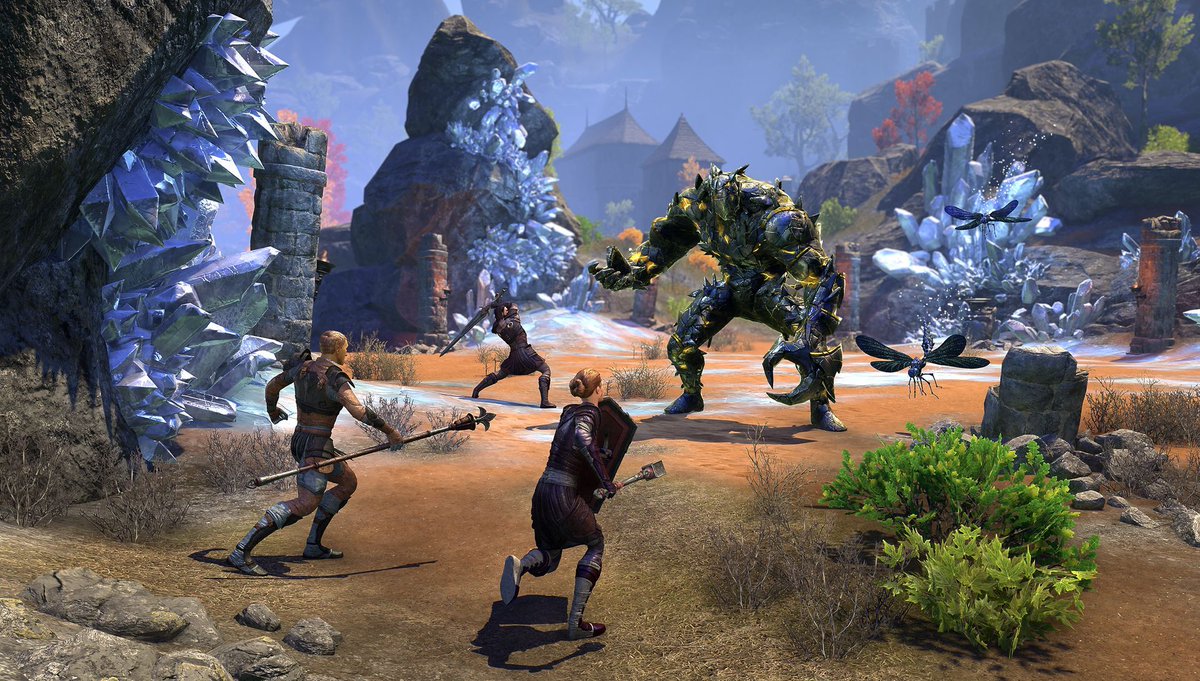 TESOnline's tweet photo. Tune in to #ESO Stream Team Team Streams next week and get a first look at Gold Road and receive bonus drops! Details: https://t.co/cQ3pkTKBXh https://t.co/foeeTQmUVf