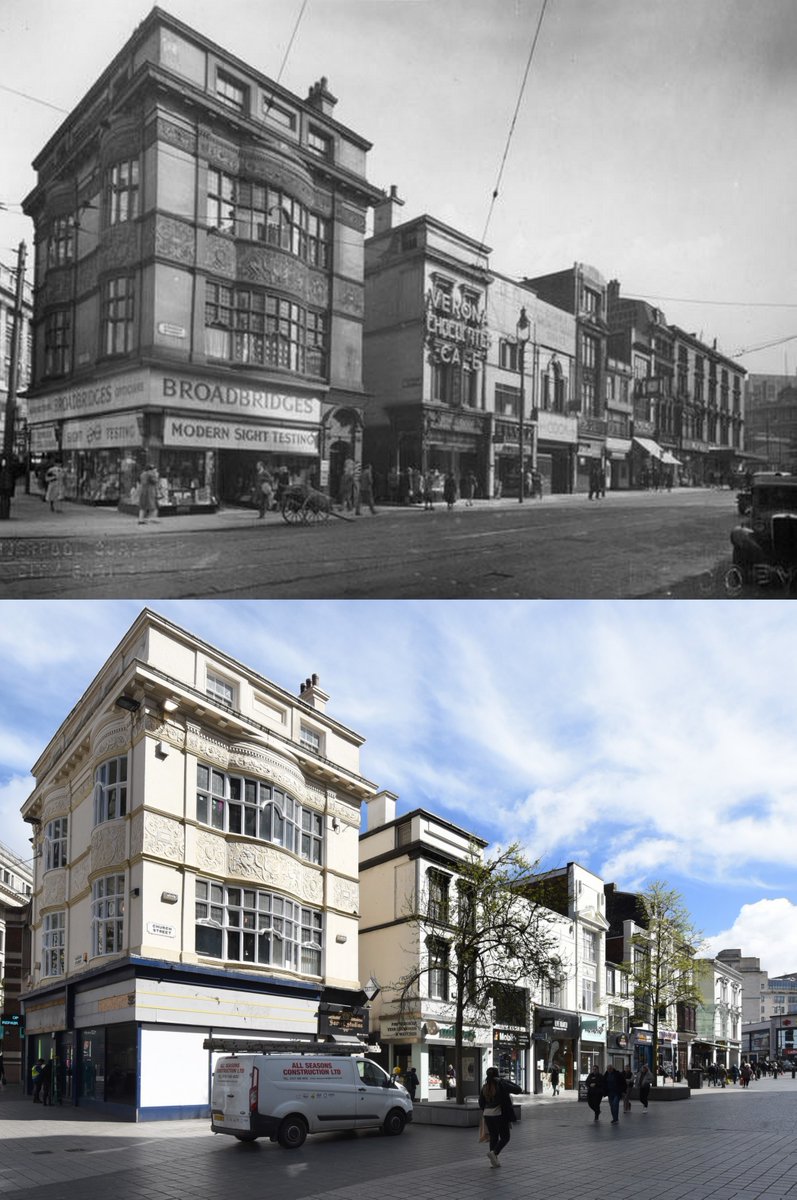 Church Street at Parker Street, 1920s and 2024