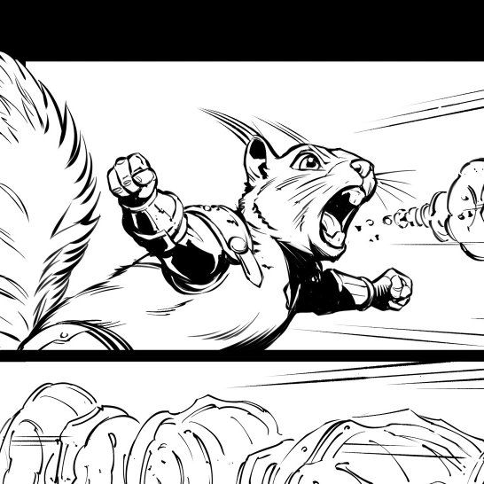 ExMakarov's tweet photo. No need to upset the squirrel! Especially at Friday;)
#comic #comicbook #comicbookinking #comicartist #comicinking #squirrel #action #scream #gargoyle #steampunkcomicbook #lineart #blackandwhite #fridaynight #digitalinking https://t.co/j53unP0wlQ