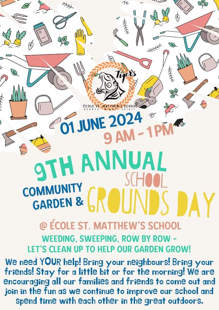 École St. Matthew's School (@stmattstigers) on Twitter photo Come join us tomorrow morning for our 9th Annual Community Garden & School Grounds Clean Up day 🌿 <a href="/NLSchoolsCA/">NLSchools</a> @CityofStJohns <a href="/NLTeachersAssoc/">NLTA</a> <a href="/littlegrnthumbs/">Little Green Thumbs</a> <a href="/AITCCanada/">AITCCanada</a> <a href="/GovNL/">Government of Newfoundland & Labrador</a> Come join us tomorrow morning for our 9th Annual Community Garden & School Grounds Clean Up day 🌿 <a href="/NLSchoolsCA/">NLSchools</a> @CityofStJohns <a href="/NLTeachersAssoc/">NLTA</a> <a href="/littlegrnthumbs/">Little Green Thumbs</a> <a href="/AITCCanada/">AITCCanada</a> <a href="/GovNL/">Government of Newfoundland & Labrador</a>