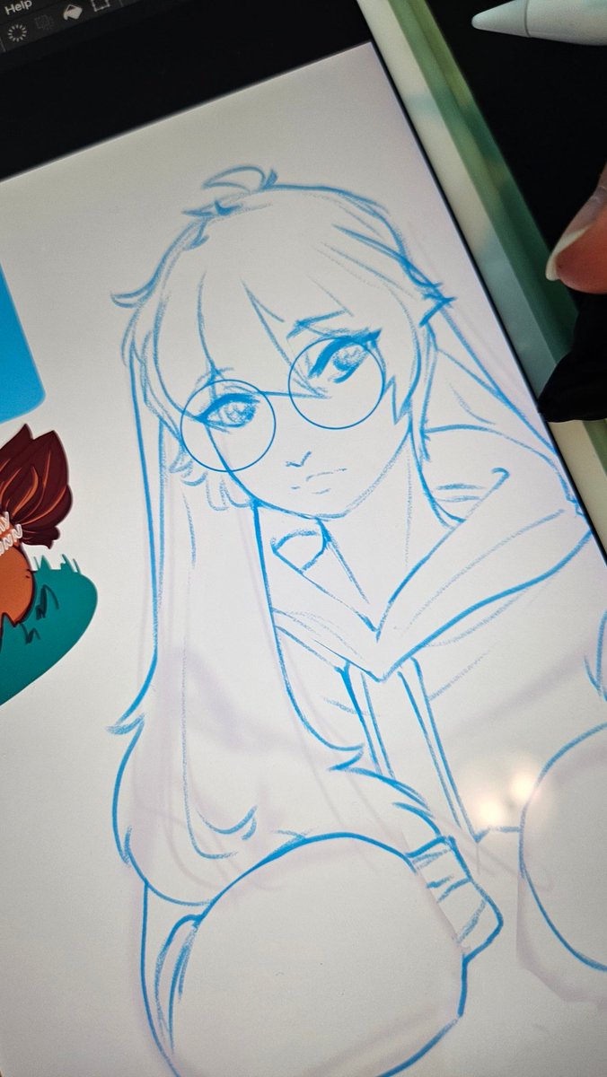 Lil iPad sketch for <a href="/CyanYuunis/">Cyan</a> of their bunny boy~