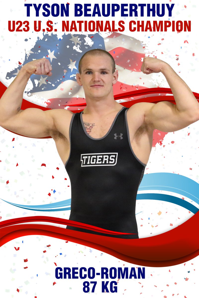 Tyson Beauperthuy won 8-0 in the second match of the championship, winning the U23 U.S. Nationals in Greco-Roman Wrestling!! He went 2-0 vs. the No. 1 seed and qualified for the World Championships!!