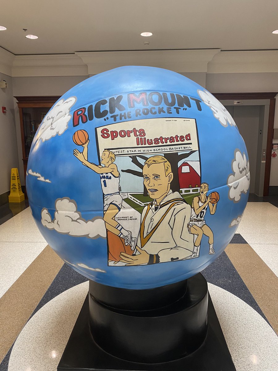 Spotted this inside Lebanon City Hall today. Proud Rick Mount country! “The Rocket” is definitely a legend here and at Purdue, too! @WTHRcom