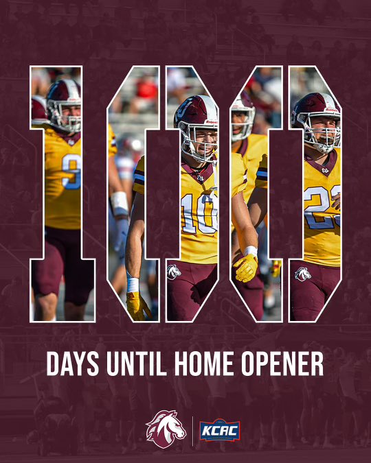 100 days away from playing in front of the best fans in the NAIA! #codemaroon