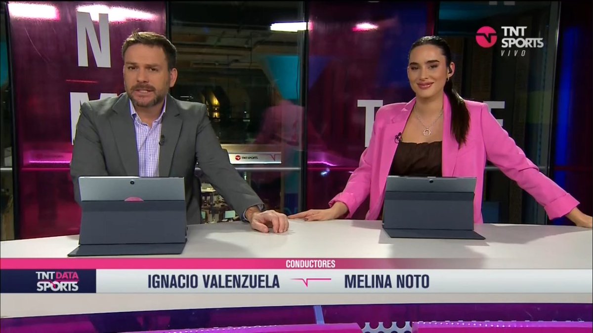 <a href="/MeliNoto/">Melina Noto</a> e Ignacio Valenzuela desde la sala de redacción #TNTDataSPORTS