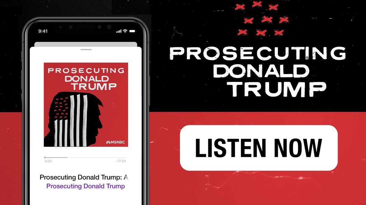 Listen to a new episode of the “Prosecuting Donald Trump” podcast following the NY criminal case against former President Trump.   @MSNBC legal analysts @AWeissmann_ & Mary McCord reflect on the gravity of the verdict and what comes next.   LISTEN: link.chtbl.com/pdt_fs