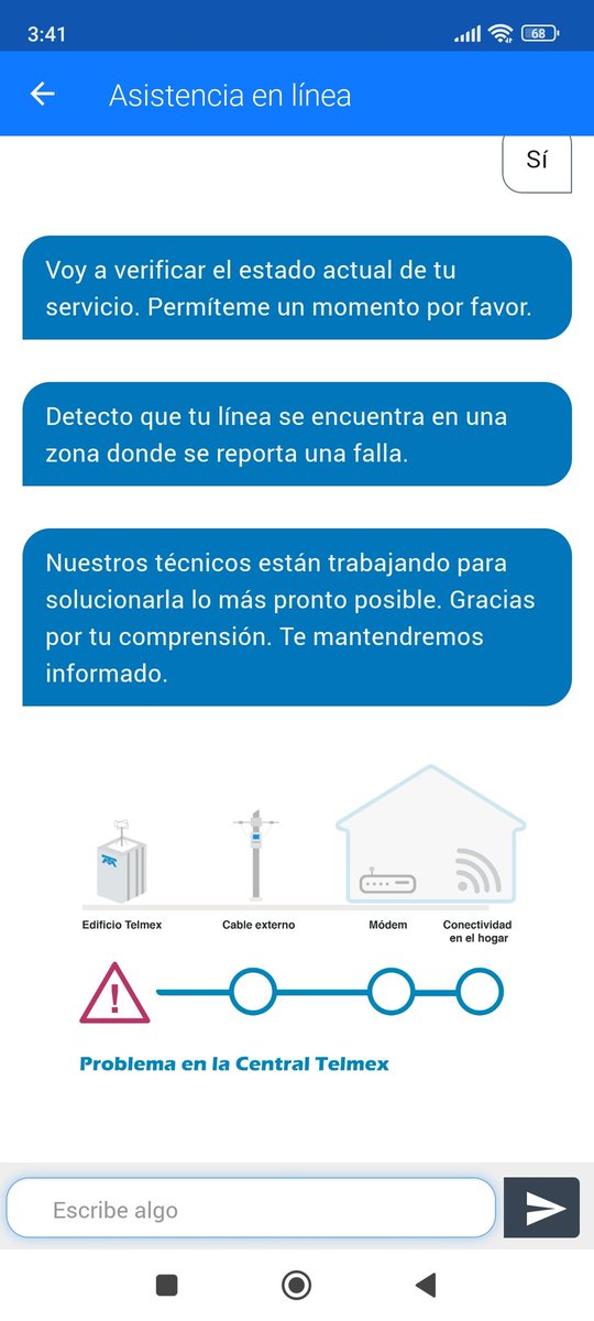 iscjdelgado's tweet photo. @TELMEXSoluciona 3 dias sin internet y su unica respuesta es https://t.co/ozvFWyN3XS