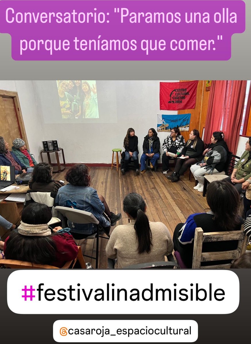 Conversatorio "Paramos una olla porque teníamos que comer"

#FestivalInadmisible
#LaSerena
@femsuraustral