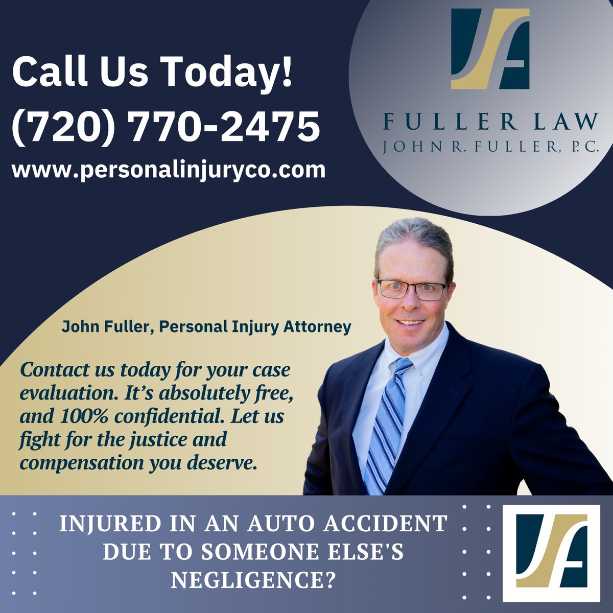 personalinjuryco.com
📞 Call  (720) 770-2475
🚨 Injured in an accident that wasn’t your fault?  The time to act is NOW! 
💪 Let us fight for the compensation you deserve to get your life back on track. 🏥

#DenverAttorney #PersonalInjuryLawyer #FullerLaw #InjuryRecovery