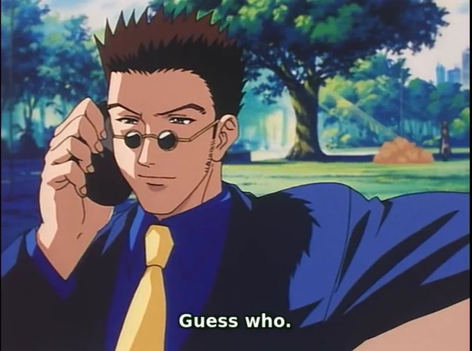 I wish I could tweet "I love Leorio" and have 50 people replying "real" 