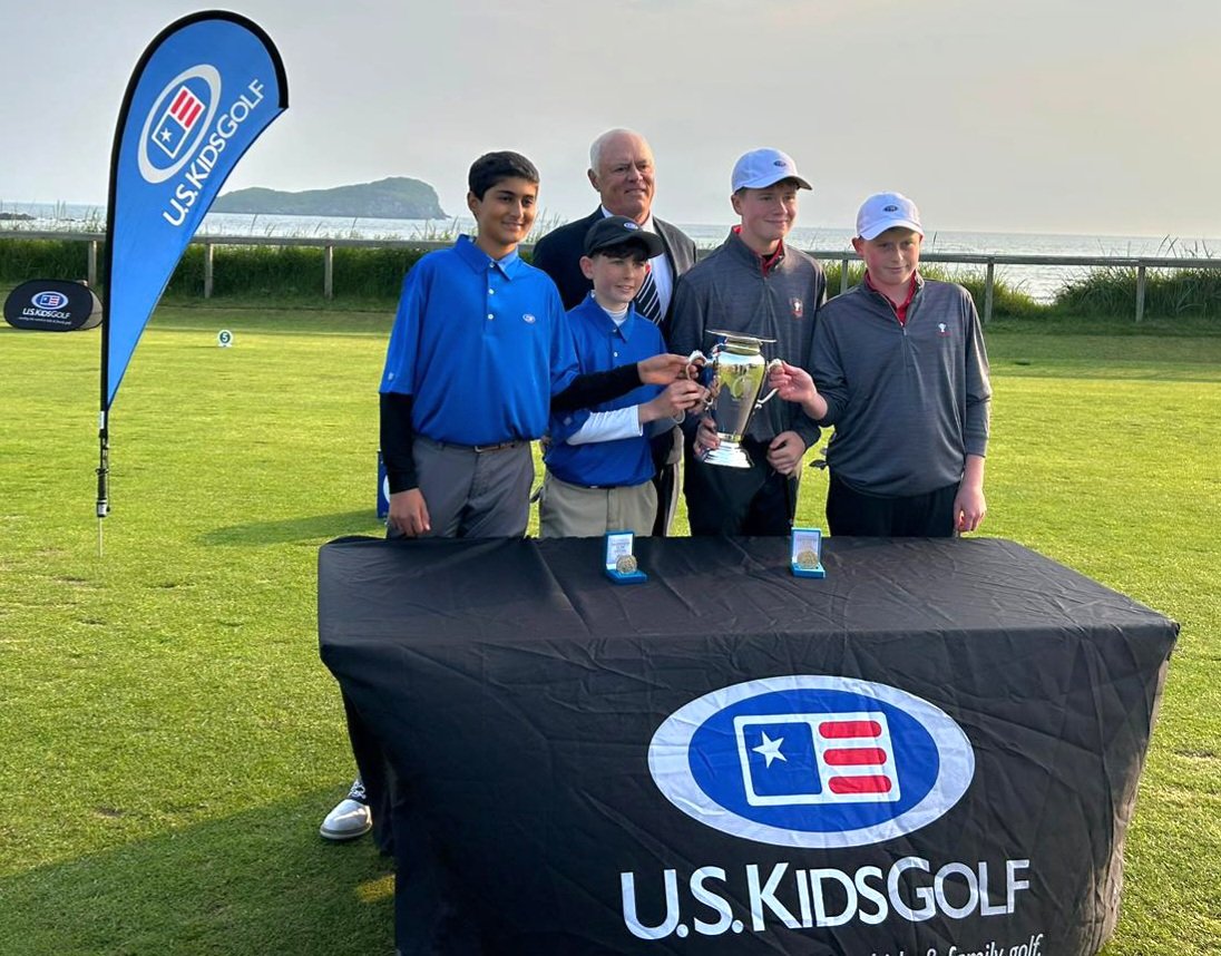 Douglas Golf Club (@douglasgolfclub) on Twitter photo Justin Dennehy was 2nd in the USKids Golf European Boys 13 at Royal Musselburgh G.C., Scotland yesterday.
He was also selected to play in the Red v Blue Van Horn Cup, a foursomes match played at North Berwick.
<a href="/HartnettShane/">Shane Hartnett 🇮🇪</a> <a href="/jackahearne/">Jack Ahearne</a> Justin Dennehy was 2nd in the USKids Golf European Boys 13 at Royal Musselburgh G.C., Scotland yesterday.
He was also selected to play in the Red v Blue Van Horn Cup, a foursomes match played at North Berwick.
<a href="/HartnettShane/">Shane Hartnett 🇮🇪</a> <a href="/jackahearne/">Jack Ahearne</a>