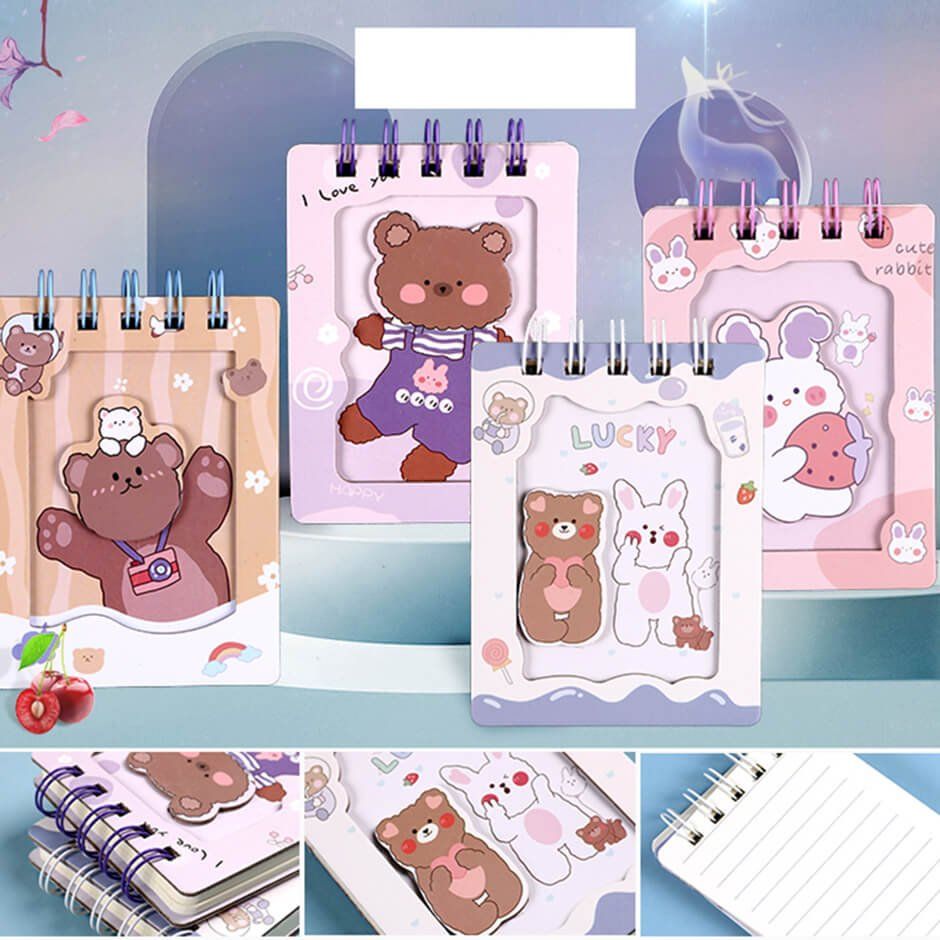 YOYOSOEcuador's tweet image. ¡Lleva contigo a todas partes la Mini Libreta de Osito y Conejito Cute! 🐻🐰 Ideal para anotar tus ideas en cualquier momento. ✨ #PapeleríaCreativa ingresa en: buff.ly/3R7SFii