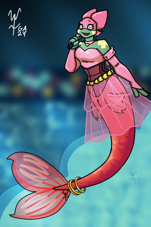 WacheyPena's tweet photo. Behold! The redone version of mermaid Maggie! I mixed rise with 2k3 style
Context: She’s part of a traveling circus and they’re performing for the royal family
I have a whole comic idea for this that involves kidnapping and smut
#mermay2024 #tmntoc https://t.co/3uPIlbULBx