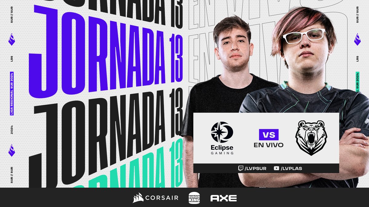 ¡EN VIVO! 🔴 | #LRS 

Ya estamos con la segunda partida de la tarde, @EclipseGamingCL y @GoBears_Oficial ,  se enfrentan en una partida clave

¡No te la pierdas!

💻 Twitch - LVPSur | YouTube- LVPLas