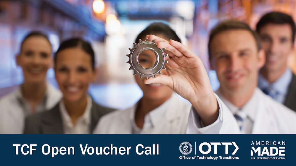 Have a big idea that could benefit from the testing & expertise of one of @energy’s national laboratories (like NREL)? Apply for the @OTTatDOE TCF #OpenVoucherCall and you could win a $100,000 voucher to make it happen! Learn more: bit.ly/TCFOpenVoucher…