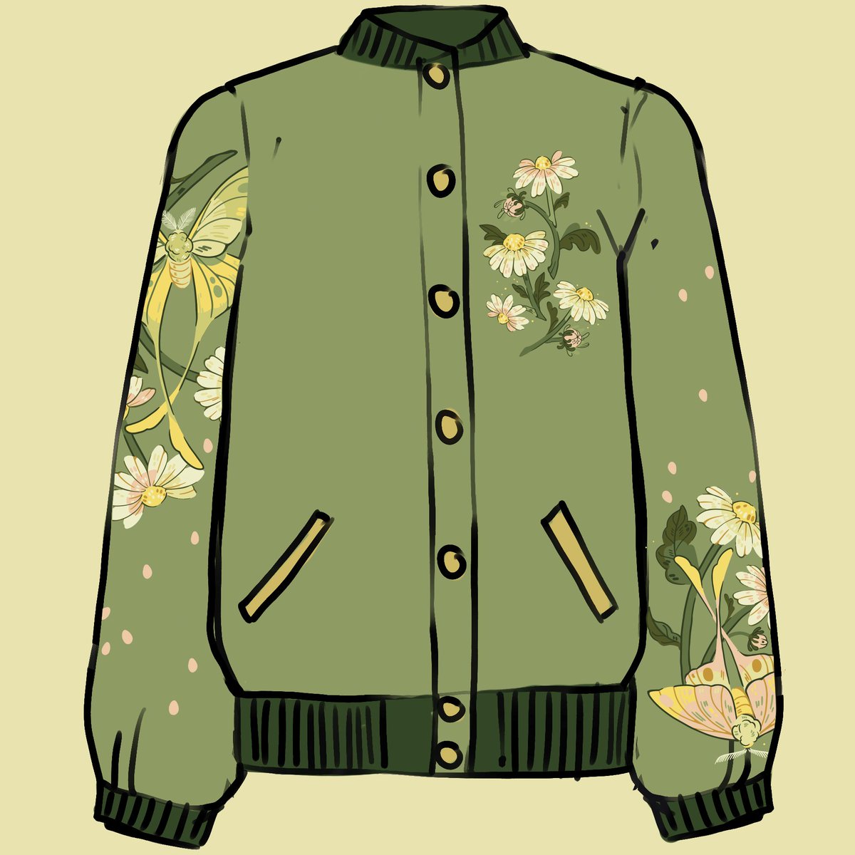 morningwitchy's tweet image. the emerald dream bomber got a bit of an upgrade since the last sample!