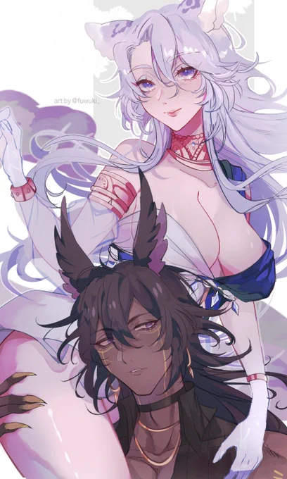 [oc] old gift art for my friend @/goldy_belle personally i like the version w/o altair but thats just me............ 
