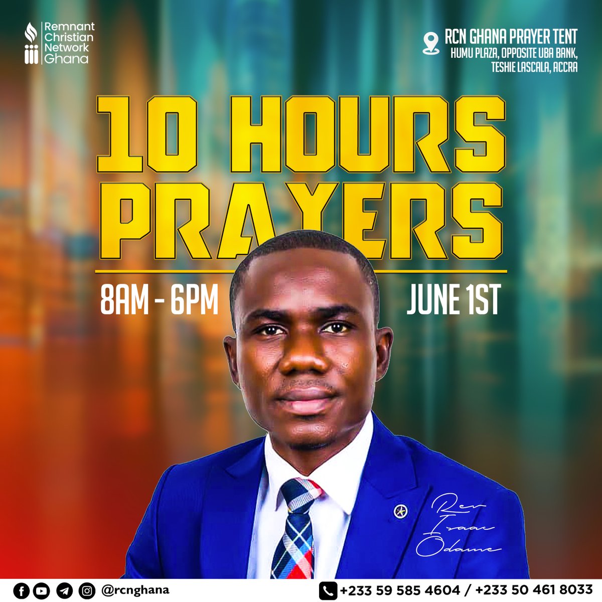 ghana_rcn's tweet image. 10 Hours Prayers - June Edition

#rcnghana
#apostlearome
#revisaacodame
#prophetsuddenly