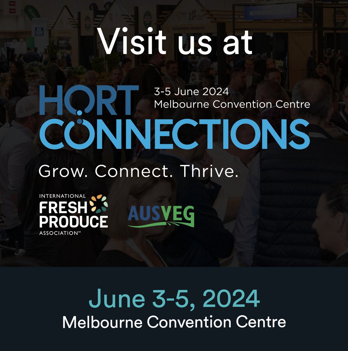 Gearing up for the start of the largest horticulture event in Australia! The theme for tomorrow's conference is "Grow. Connect. Thrive." and that is exactly what we at Fieldin intend to do! See you there.