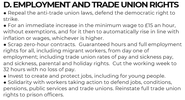 𝗧𝗨𝗦𝗖 𝗚𝗲𝗻𝗲𝗿𝗮𝗹 𝗘𝗹𝗲𝗰𝘁𝗶𝗼𝗻 𝗣𝗿𝗼𝗴𝗿𝗮𝗺𝗺𝗲 𝗗𝗮𝘆 𝟰
Part of a 10-day summary of the minimum policies all #TUSC candidates support.  If you want to see an anti-austerity + anti-war electoral challenge, get in touch bit.ly/TUSC-Join 
bit.ly/TUSC-Donate