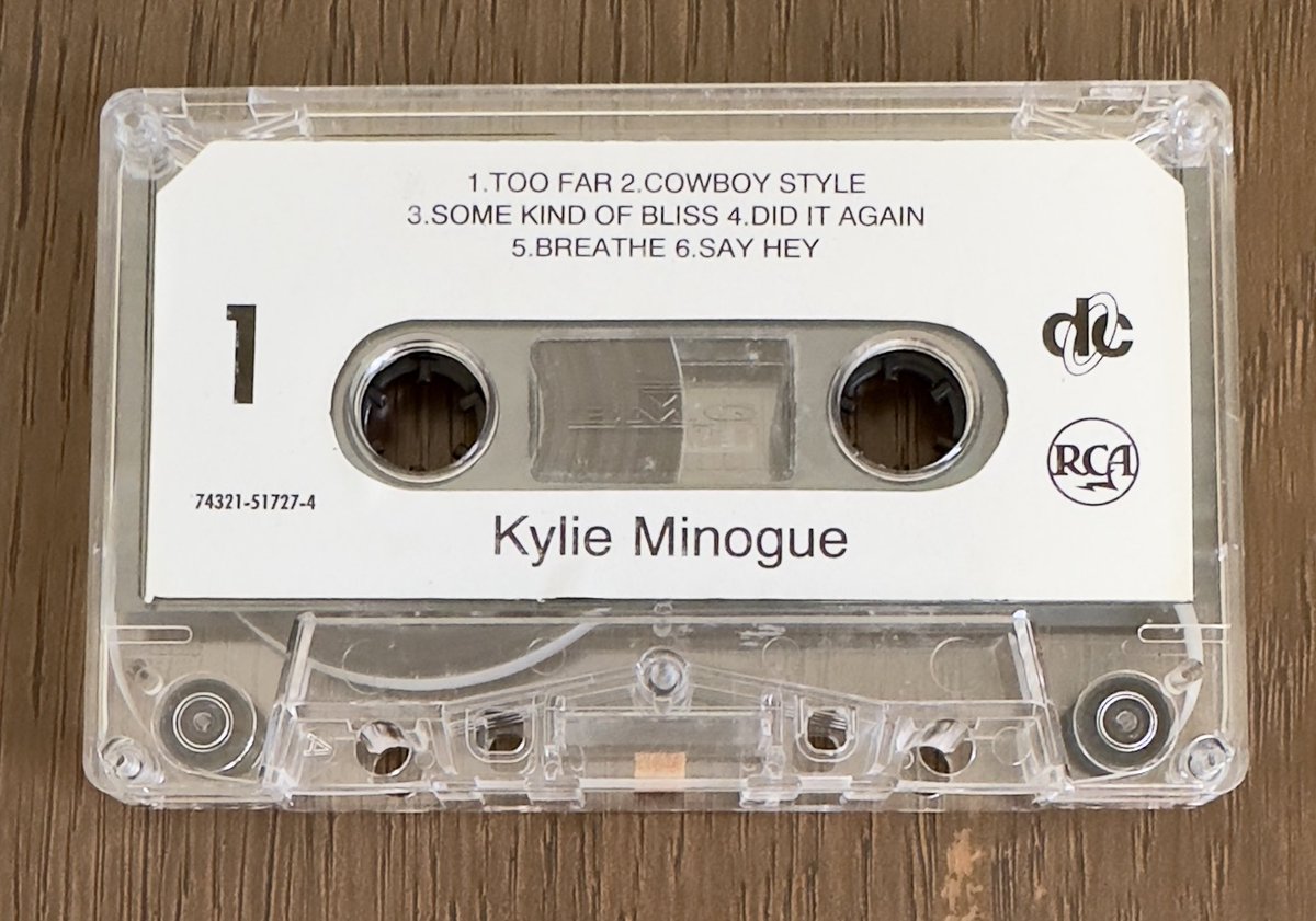 spjury's tweet image. #NewArrival #KylieMinogue 1998 Philippines cassette. In amazing condition for its age 🎧🎶🕺🔥

#KylieCollection #cassette #PopMusic #UniquePressing