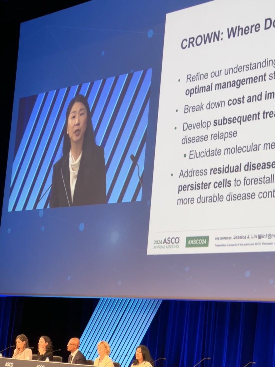 Lecia Sequist, MD, MPH (@leciasequist) on Twitter photo So proud of <a href="/MGHThoracicOnc/">MGH Thoracic Oncology</a> colleague <a href="/JessicaJLinMD/">JessicaJLinMD</a> for her nuanced, eloquent and inspiring discussion at #ASCO24 lung oral session, reviewing data from <a href="/bensolomon1/">Ben Solomon</a> Natasha Leighl and Enriqueta Felipe. Great job Jess! So proud of <a href="/MGHThoracicOnc/">MGH Thoracic Oncology</a> colleague <a href="/JessicaJLinMD/">JessicaJLinMD</a> for her nuanced, eloquent and inspiring discussion at #ASCO24 lung oral session, reviewing data from <a href="/bensolomon1/">Ben Solomon</a> Natasha Leighl and Enriqueta Felipe. Great job Jess!