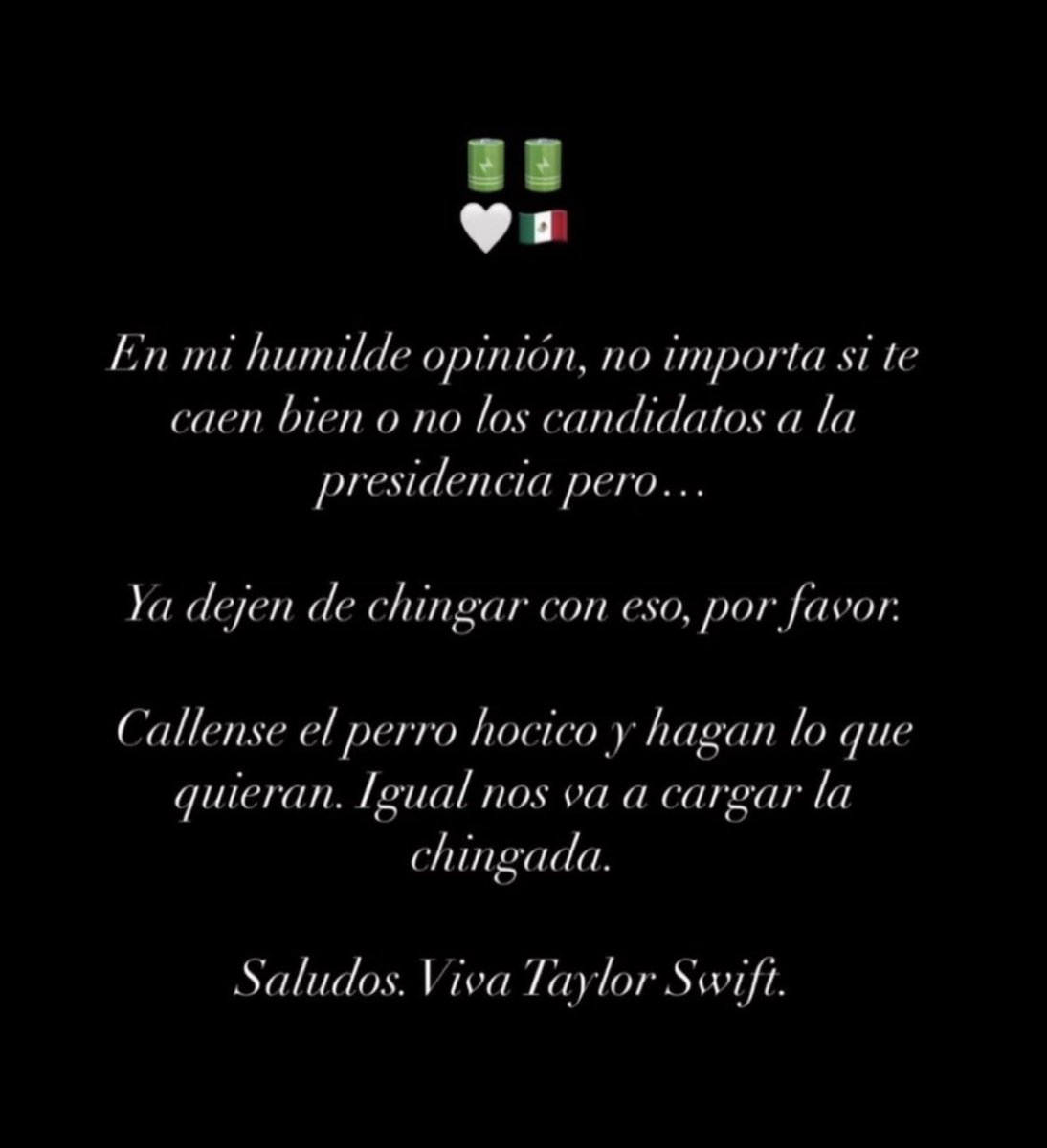 en mi humilde opinión viva Taylor Swift
