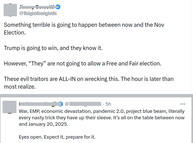 Pre-emptively predicting a 'something terrible' conspiracy is so 2019