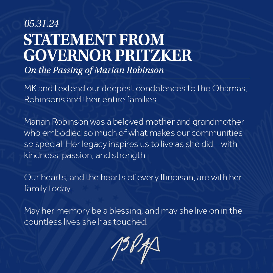 Governor JB Pritzker (@GovPritzker) on Twitter photo 2024-05-31 22:16:59