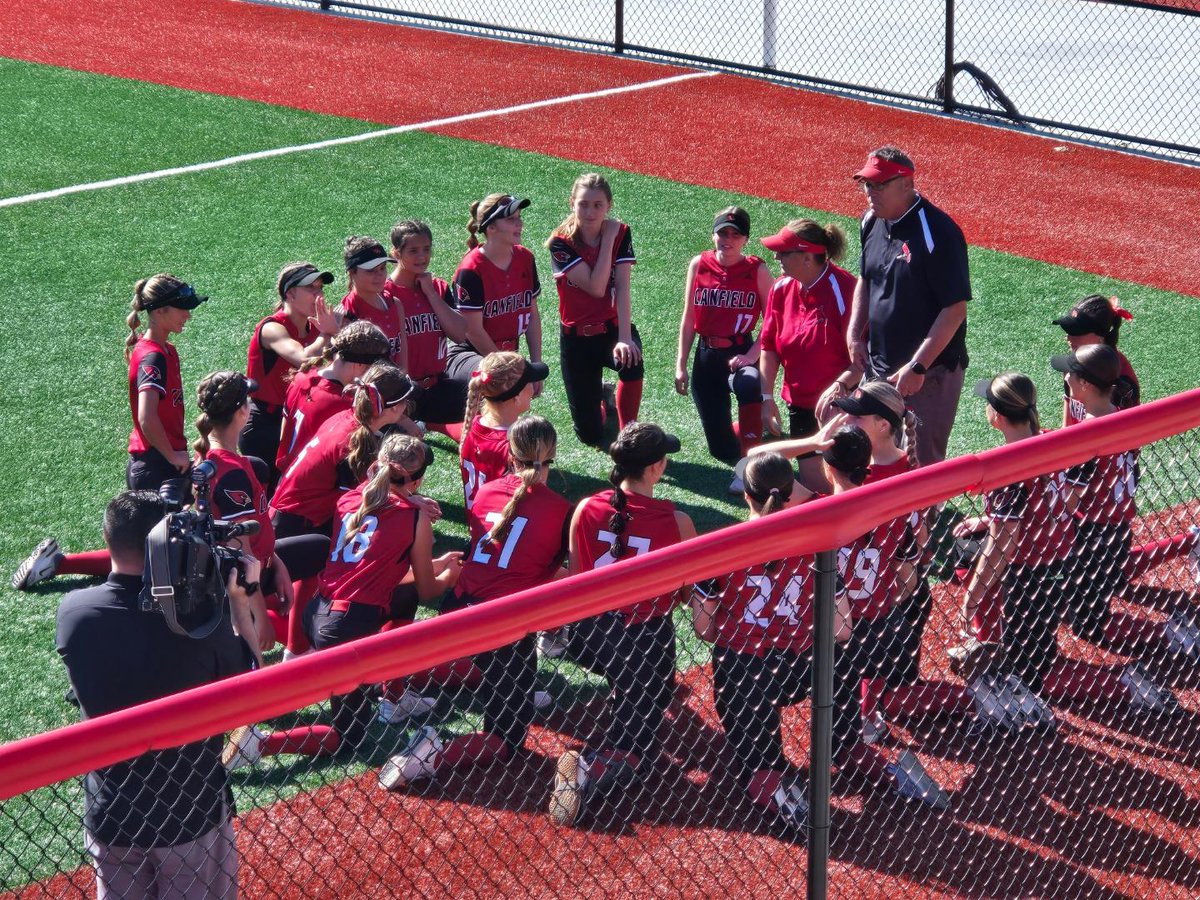 LADY CARDINALS WIN!  The softball team punched their ticket to the State Championship game tomorrow at 3:30 at Akron Firestone Park.  Good Luck Lady Cards!!