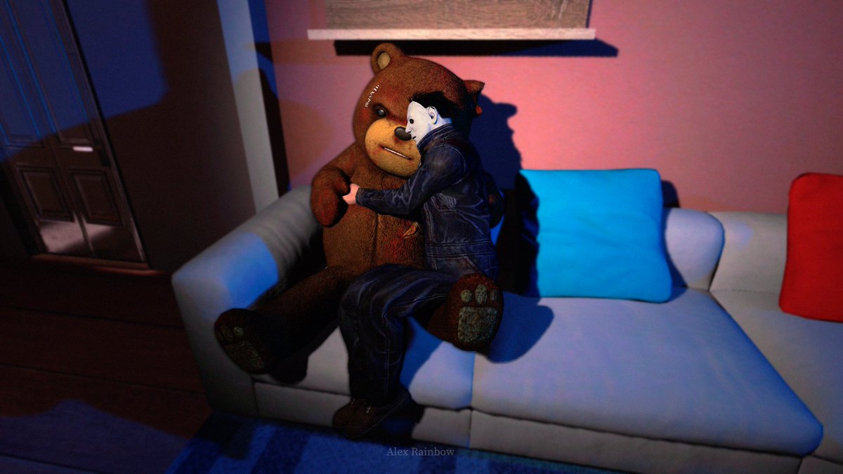alexrainbow13's tweet photo. When your boyfriend turns into a giant teddy bear but you still love each other 🧸🎃

#deadbydaylight #dbd #evanmacmillan #thetrapper #michaelmyers #theshape #trape #macmyers #garrysmod #gmod #덫식 #トラシェイ https://t.co/W46zUvYqp9