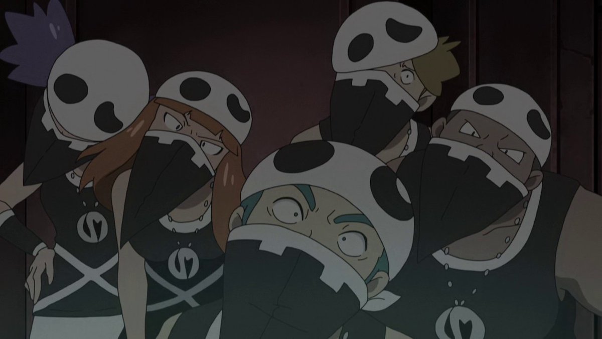 *Team Skull grunts tried to take my showcase necklace and ribbons off me while trying to resist* I SAID NO! No, no! *right before I could free myself, I ran away, but Plumeria of Team Skull took out her Glock pistol and shot me to the ground in the arm, I fell down bleeding 🩸 *