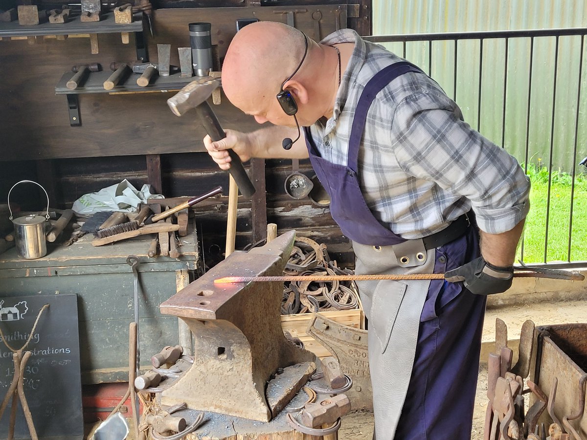 Wil of Steel, our blacksmith, is back demonstrating in our forge on Saturday (1st June).