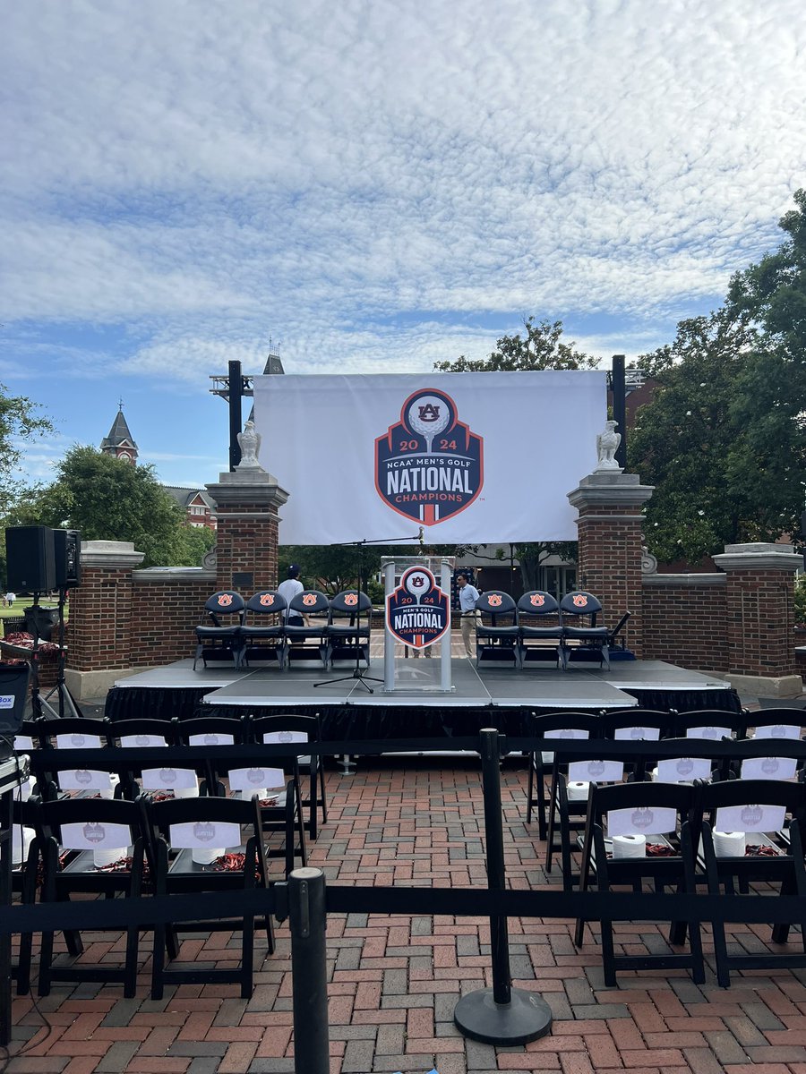 🧻 See you at 6:30 PM at Toomer’s Corner as we celebrate @AuburnMGolf’s 2024 National Championship! #WarEagle