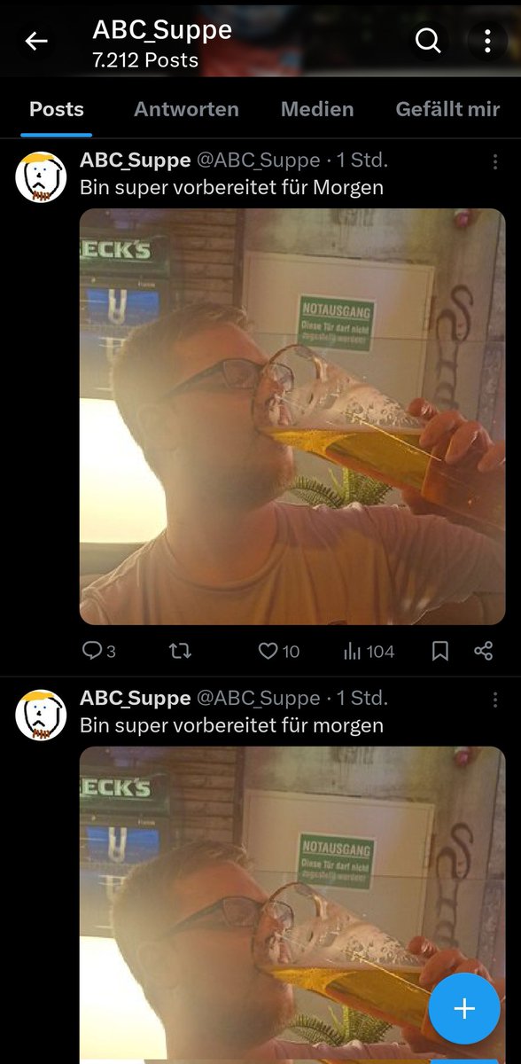 Luke (19) fragt: Ist <a href="/ABC_Suppe/">ABC_Suppe</a> super vorbereitet für Morgen/morgen?